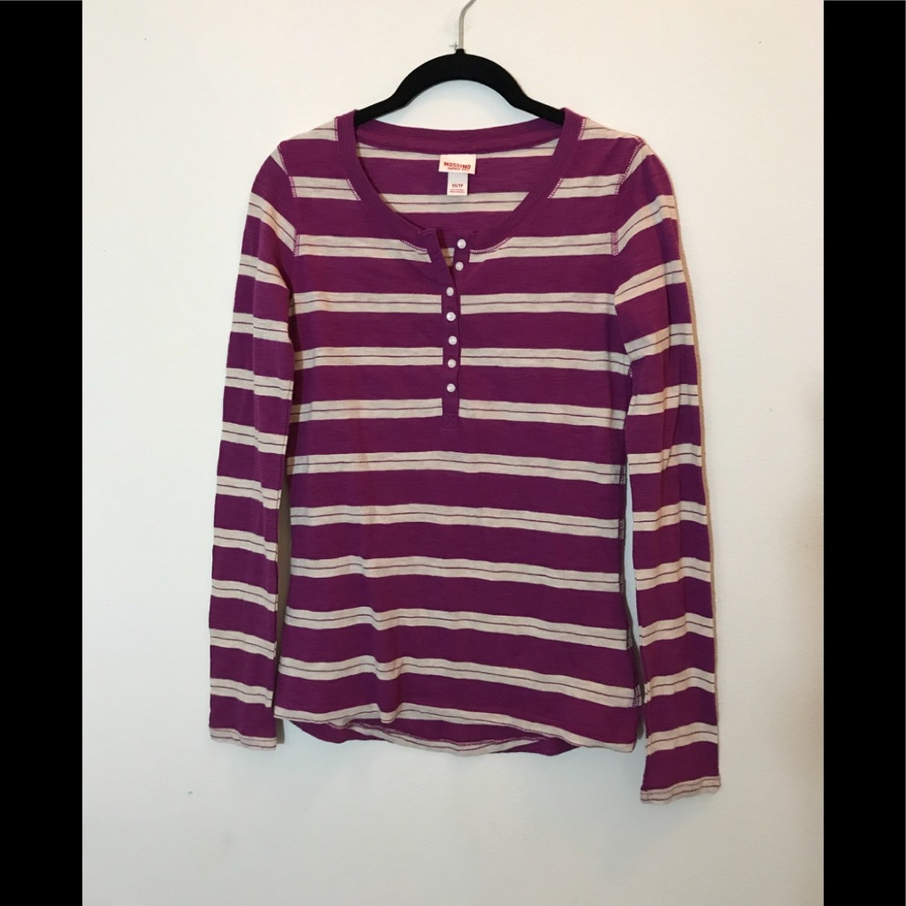 Long sleeve Henley shirt
